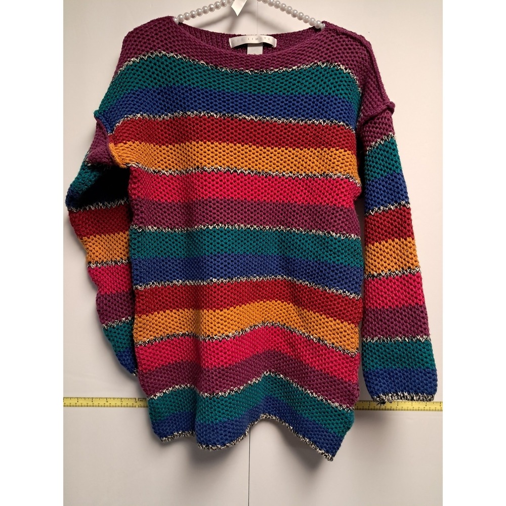 Vintage Womens The Limited Color Block Sweater-Size Medium